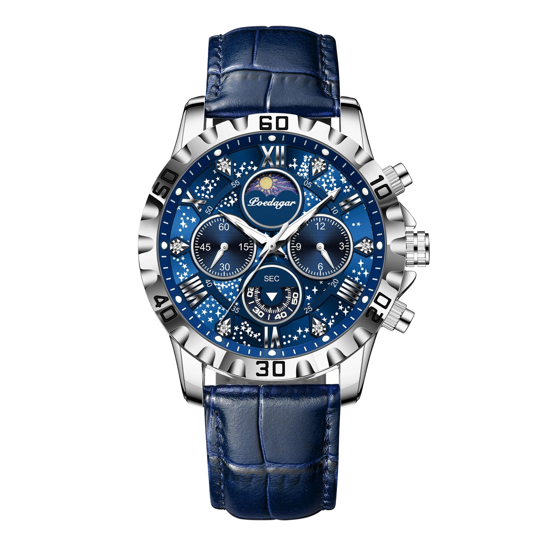 Relógio Masculino de Luxo Militar de Alta Performance com Pulseira de Couro