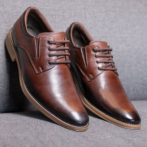 Sapato Social Masculino Derby Elegance Couro Legítimo – Bico Redondo