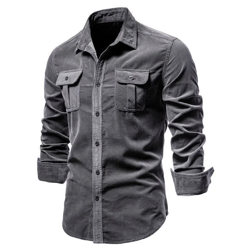 Camisa Casual Masculina Valenza Em Algodão Manga Longa