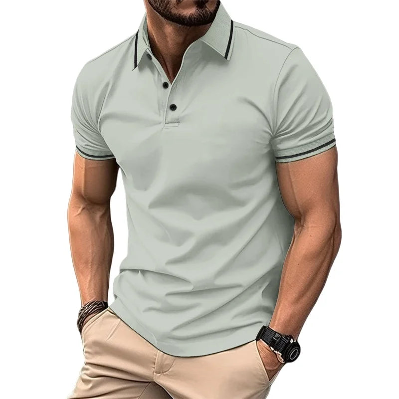 Camisa Polo Básica Masculina Riviera Manga Curta