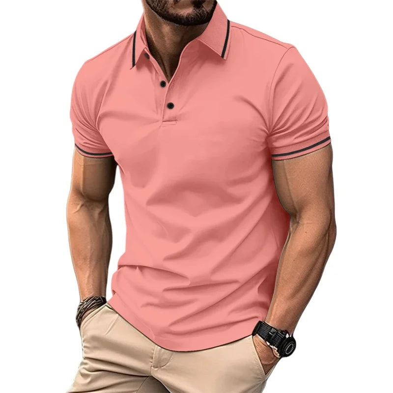 Camisa Polo Básica Masculina Riviera Manga Curta