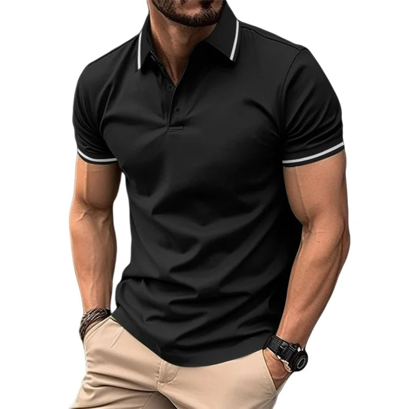 Camisa Polo Básica Masculina Riviera Manga Curta