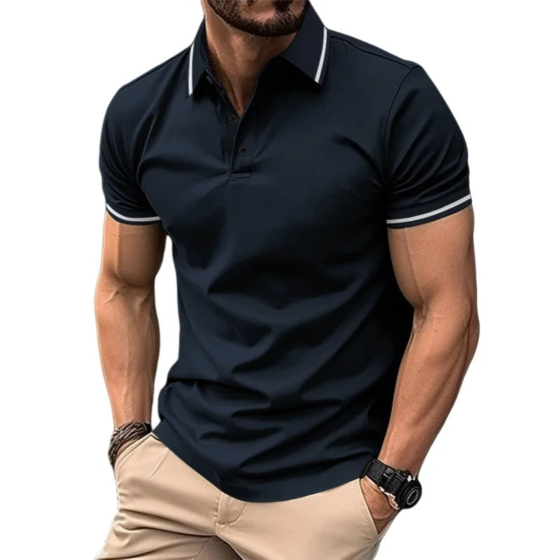 Camisa Polo Básica Masculina Riviera Manga Curta