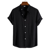 Camisa Casual Masculina Sanremo Manga Curta