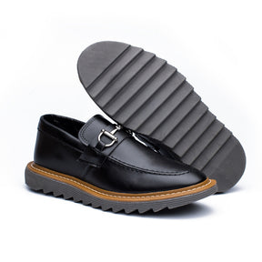 Sapato Masculino Loafer Mocassim Sola Tratorado